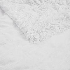 Shaggy Faux Fur Heated Throw