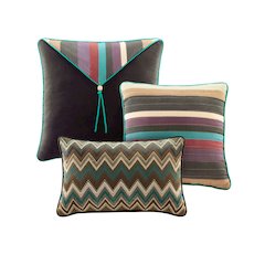 Reversible Quilt Set with Throw Pillows