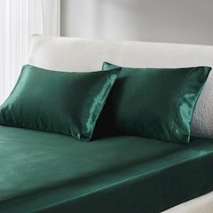 Satin Luxury 2 PC Pillowcases in Emerald