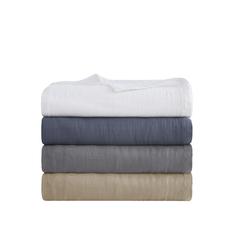 Gauze 100% Cotton Lightweight Blanket, Blue color
