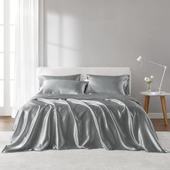 Satin Luxury Sheet Set in Grey