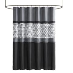 Embroidered and Pieced Shower Curtain