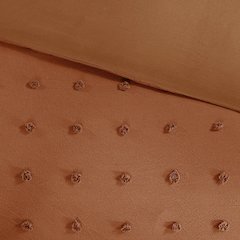 Cotton Jacquard Comforter Set with Euro Shams and Throw Pillows