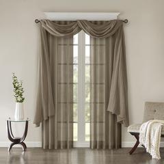 Solid Crushed Curtain Panel Pair