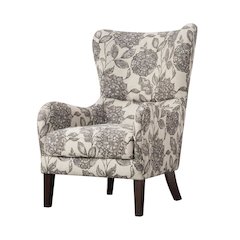 Winged Swoop Accent Armchair with Elegant Design and Comfortable Frame