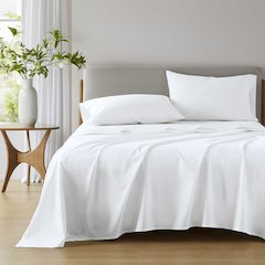 Cotton 144TC 100% Cotton Solid Sheet Set, White color