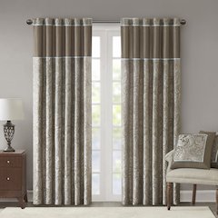Jacquard Curtain Panel Pair