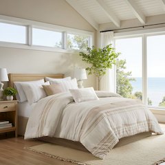 Morgan 6 Piece Cotton Jacquard Oversized Comforter Set