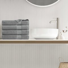 500GSM Plush Towel Set, Charcoal color