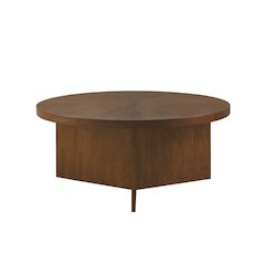Sadie Round Coffee table, Brown color