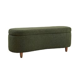 Boucle Flip Top Storage Bench