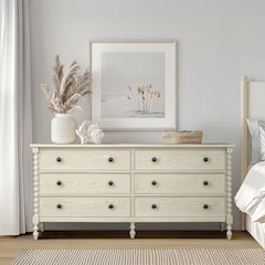 Beckett Large Dresser, Antique Cream color