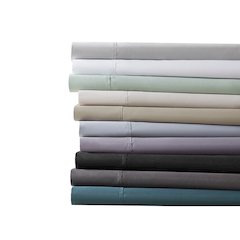 600 Thread Count Cooling Cotton Blend 4 PC Sheet Set, Black color