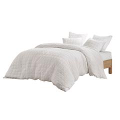 Cocoon Quilt Top Euro Sham, White color