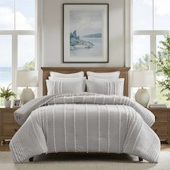 Anslee 3 Piece Cotton Yarn Dyed Duvet Cover Set