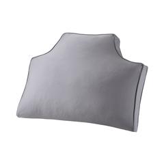 Elegant Grey Cotton Headboard Pillow, Belen Kox