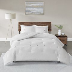 3 Piece Cotton Waffle Weave Comforter set