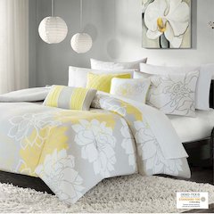 6 Piece Printed Duvet Cover Set