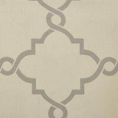 Fretwork Print Grommet Top Window Valance