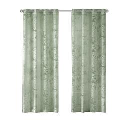Palm Leaf Burnout Window Sheer