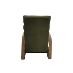 Jordan Wood framed push back Recliner in Green