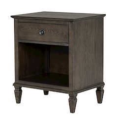 Victoria Nightstand, Antique Brown color
