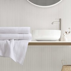 500GSM Plush 2pc XL Towel Set, White color