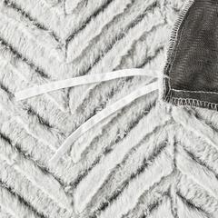 Back Print Brushed Fur Duvet Cover Set