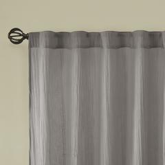 Solid Crushed Curtain Panel Pair