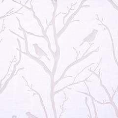 Grommet Top Sheer Bird on Branches Burnout Window Curtain