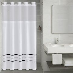 Plain Weave Premium Shower Curtain- Ribbon