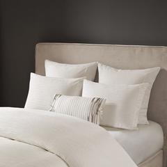 Embroidered Cotton Oblong Decorative Pillow
