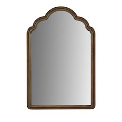 Marbella Scalloped Wood Wall Mirror