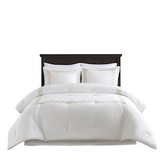 4 Piece Cotton Sateen With Embroidery Oversized Comforter Set