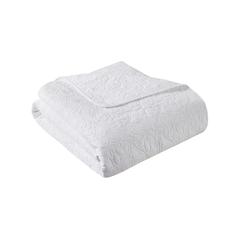 Quebec Oversized Quilted Throw, White color
