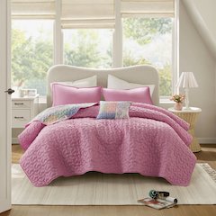 Nellie 4pcs Quilt Set, Pink color