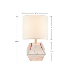 Geometric Glass Table Lamp