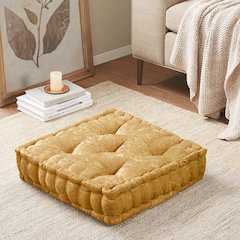 Azza Poly Chenille Square Floor Pillow Cushion Compress Pack