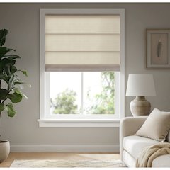 Galen Matte Cordless Roman Blind  Galen Matte fabric, Matte ivory color
