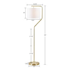 Angular Arched Metal Floor Lamp