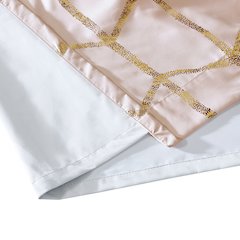 Total Blackout Metallic Print Grommet Top Curtain Panel
