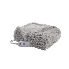 Shaggy Faux Fur Heated Throw