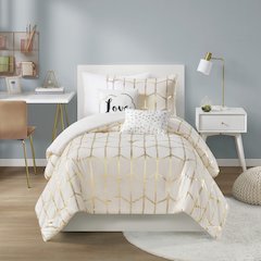 Raina 100% Polyester Brushed Microfiber Printed Comforter Set