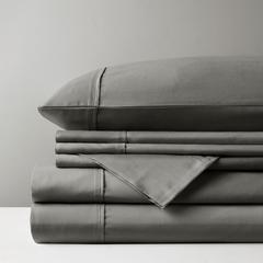 800 Thread Count Cotton Blend Sateen Sheet Set, Charcoal color