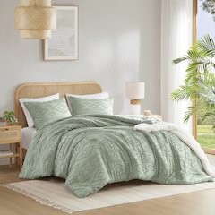 Gigi Comforter Mini Set, Sage Green color