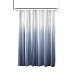 Blue Ombre Seersucker Shower Curtain, Belen Kox