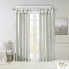 Twist Tab Lined Window Curtain Panel