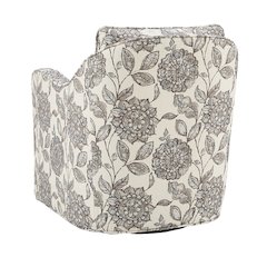 Wide Seat Swivel Arm Chair