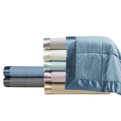 Oversized Down Alternative Blanket with Satin Trim