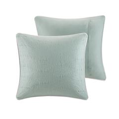 Coastline Euro Sham, Aqua color